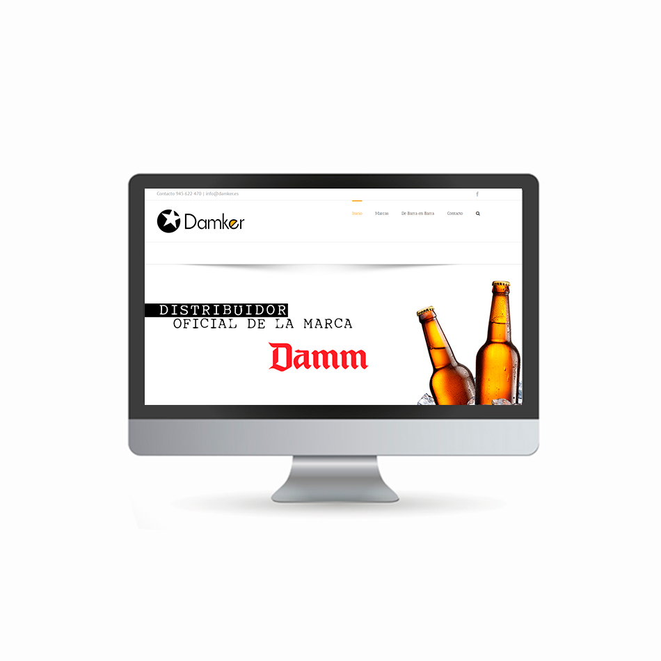 Damker, diseño web, logo y redes
